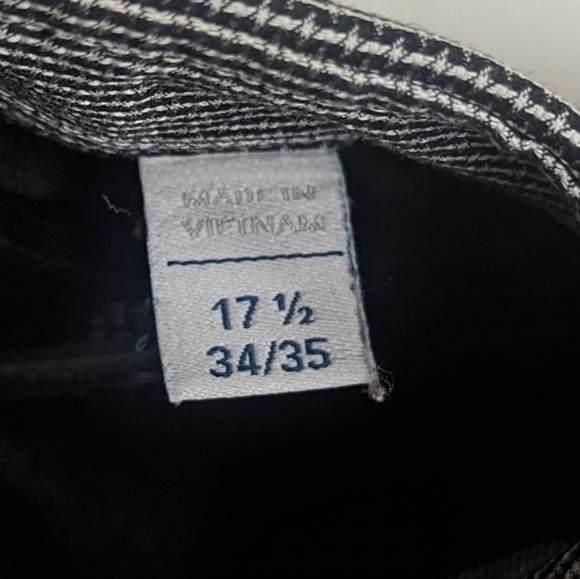 Ryan Seacrest Distinction Dress Shirt Mens 17-1/2 34/35 Slim Fit Non-Iron Black - Picture 4 of 5